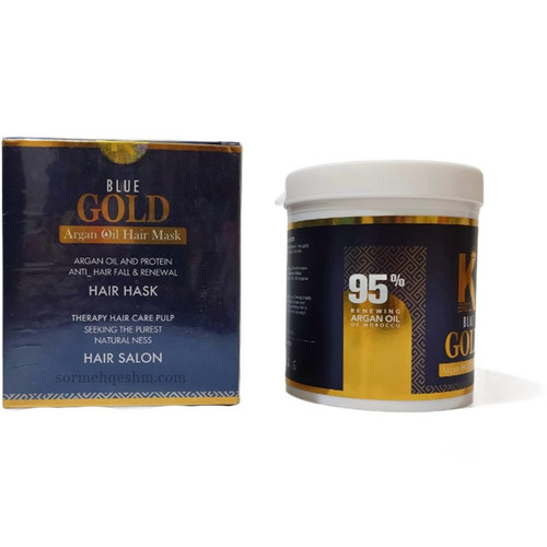 ماسک مو روغن آرگان بلو گلد Gold Blue