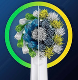 سری یدک مسواک برقی اورال بی سفید مدل 4 عددی Oral-b Pro Cross Action