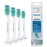 سری یدک مسواک برقی فیلیپس 4 عددی سفید مدل Philips Sonicare C1 Pro Results