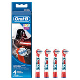 سری یدک مسواک برقی کودک اورال بی 4 عددی مدل جنگ ستارگان Oral-b Star Wars kids