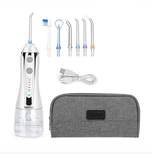 دستگاه واتر جت شستشو دهان و دندان سفید H20 floss مدل Hf6