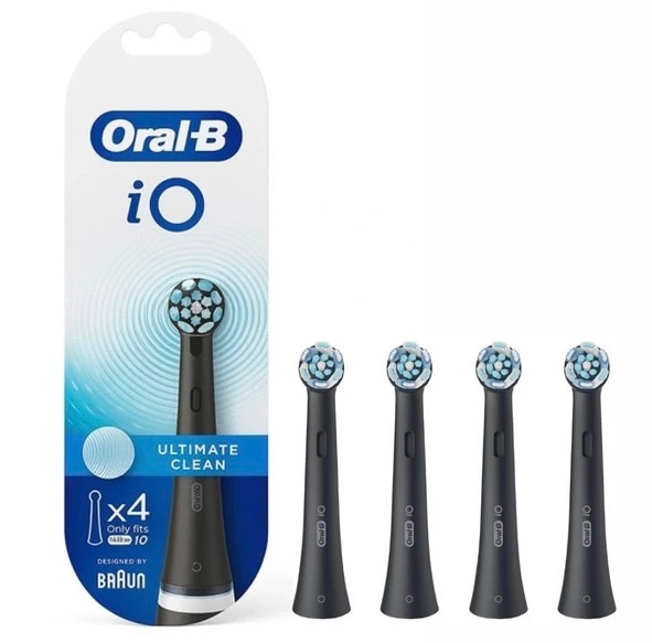 سری یدک مسواک برقی اورال بی 4 عددی مشکیOral-b iO Ultamate Clean