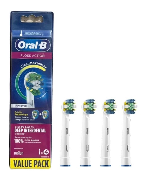 سری یدک مسواک برقی مدل اورال بی 4 عددی  Oral-b Floss Action
