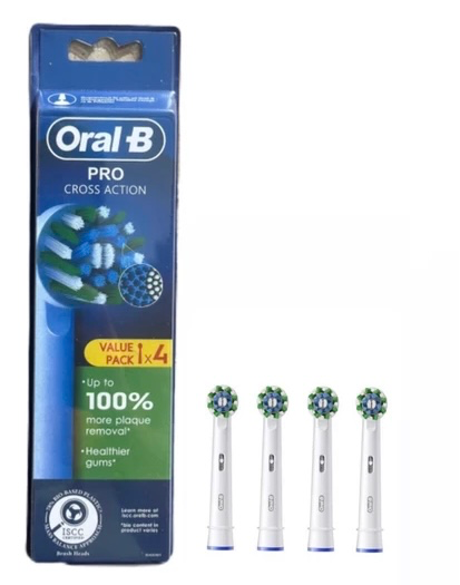 سری یدک مسواک برقی اورال بی سفید مدل 4 عددی  Oral-b Pro Cross Action